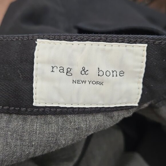 Rag & Bone Black Standard Issue Skinny Chino Pants - Picture 7 of 9